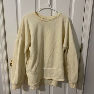 Cream oversized sweatshirt